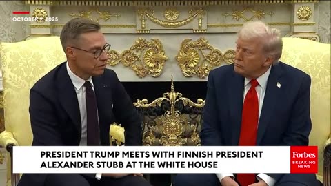 Finnish President Congratulates President Trump For Peace Deal Between Israel And Hamas