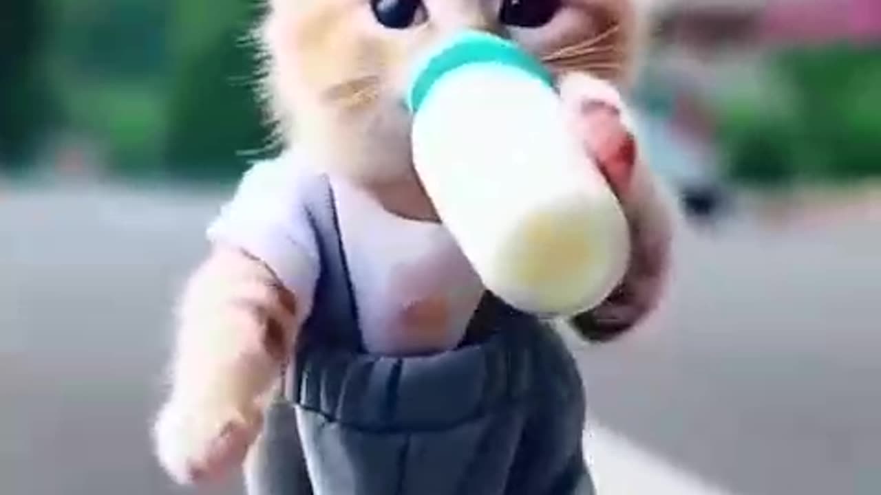 Cat funny video