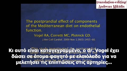 DR. MICHAEL KLAPER - Ο μύθος των υγιεινών λαδιών (ελαιόλαδο)