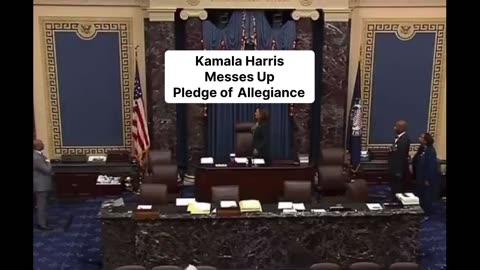 Kamala Harris MESSES UP Pledge Of Allegiance