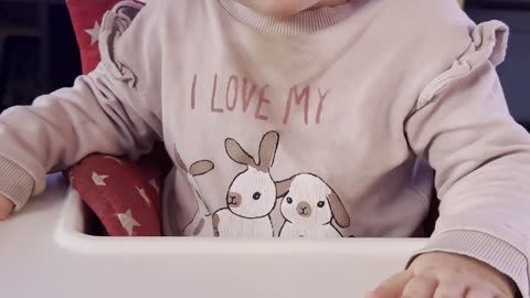 Dinner Time With Baby Kayla — And a Little Bump on Her Head 🍽️🤕