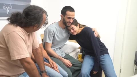 It's hard to hold back the tears: Nimrod Cohen meets with his parents