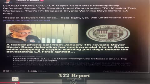 The leaked LA mayor Karen Bass phone call - What did she know before the fires?