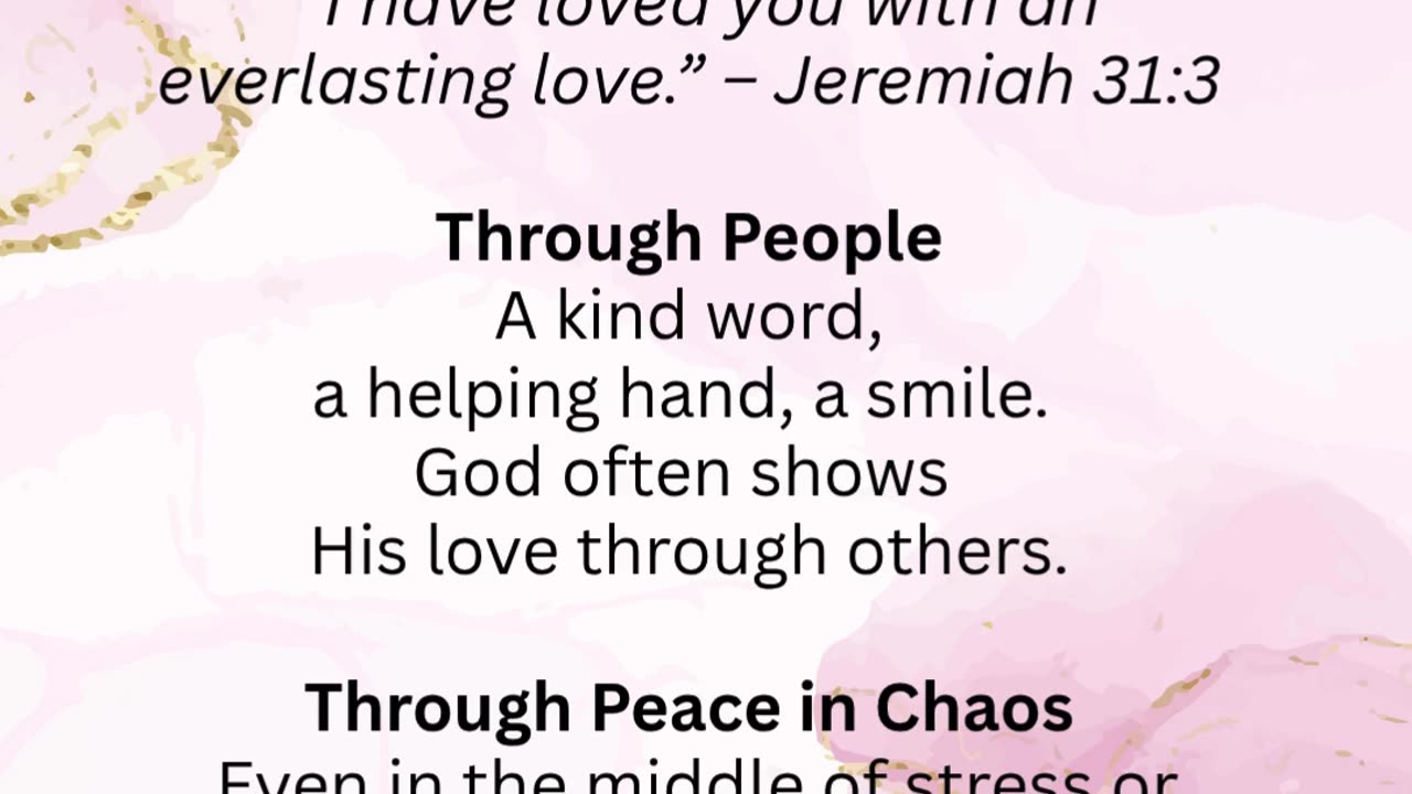 3 Ways God Shows His Love