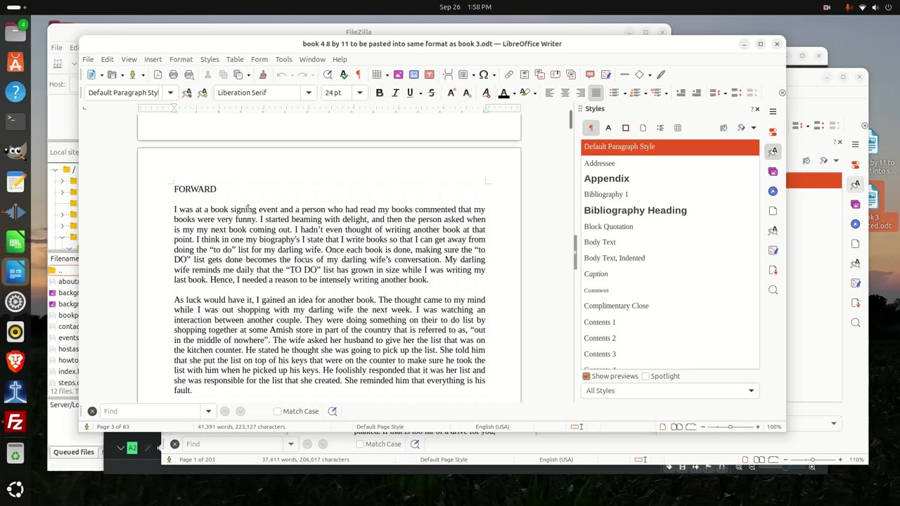 How To Format a Book Using Linux