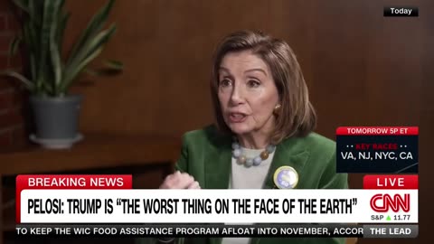 Disgusting: Pelosi Calls Trump Vile, Worst Thing on Earth