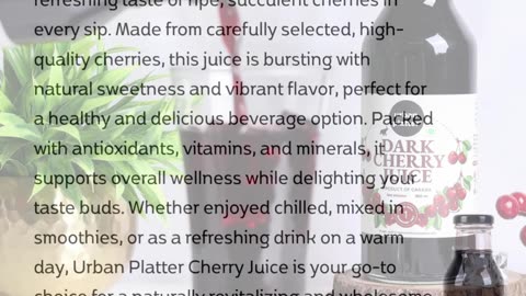 Fresh & Natural Cherry Juice – Urban Platter