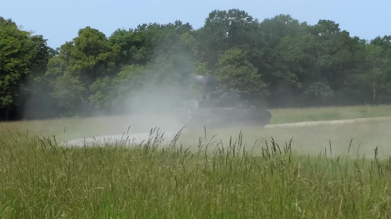 Anti-aircraft tank GEPARD fights drones