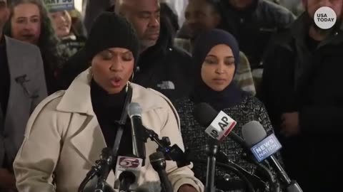 Ayanna Pressley, Ilhan Omar press conference addresses ICE in Minneapolis, DHS funding vote