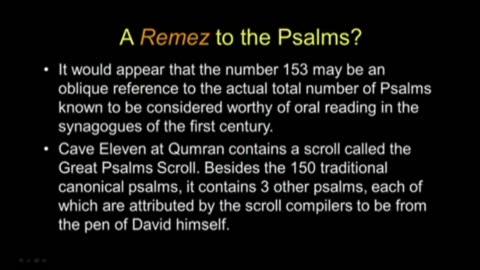 WHY 153 FISHES ?? JOHN 21 : 11 - By Chuck Missler