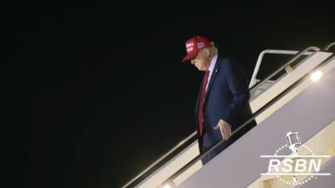 WATCH: President Trump Disembarks Air Force One in Palm Beach, FL