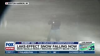 January 14, 2026 - Live Report from Middle of Crazy Snowfall in Benton Harbor, Michigan