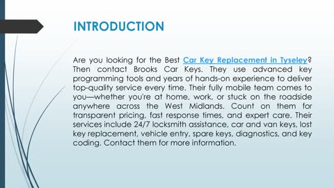 Best Car Key Replacement in Tyseley