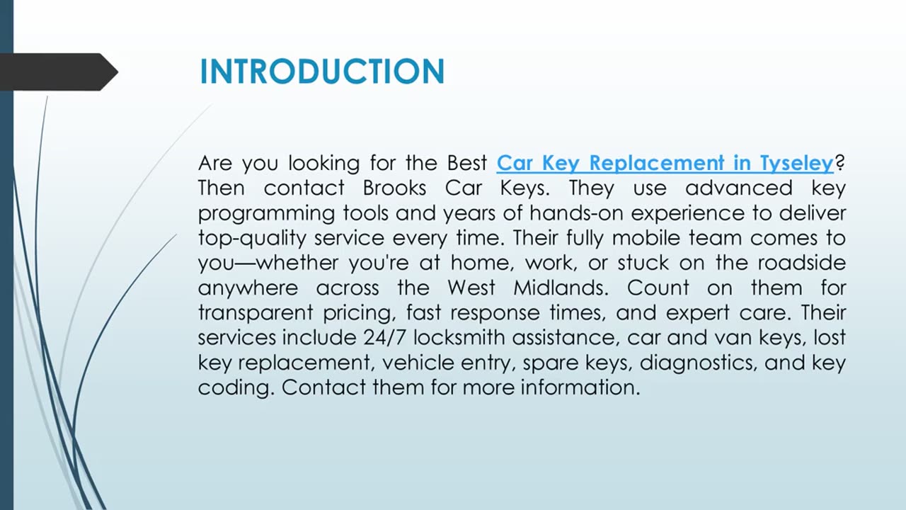 Best Car Key Replacement in Tyseley