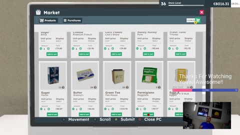 WinWithAndrew - Multi-Stream FB YT Twitch - Supermarket Simulator #businessowner #tips