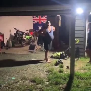 He came in bold, but out he rolled! 😂