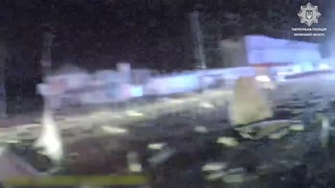 Police showed the first minutes after the Russian attack in Zaporizhzhia. 