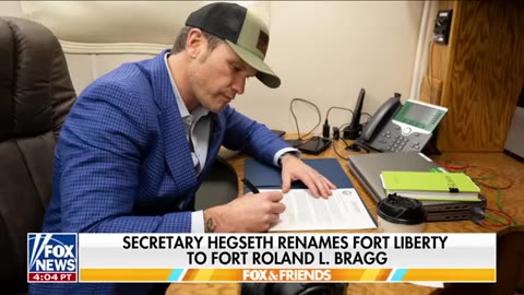 'BRAGG IS BACK!': Hegseth renames Fort Liberty