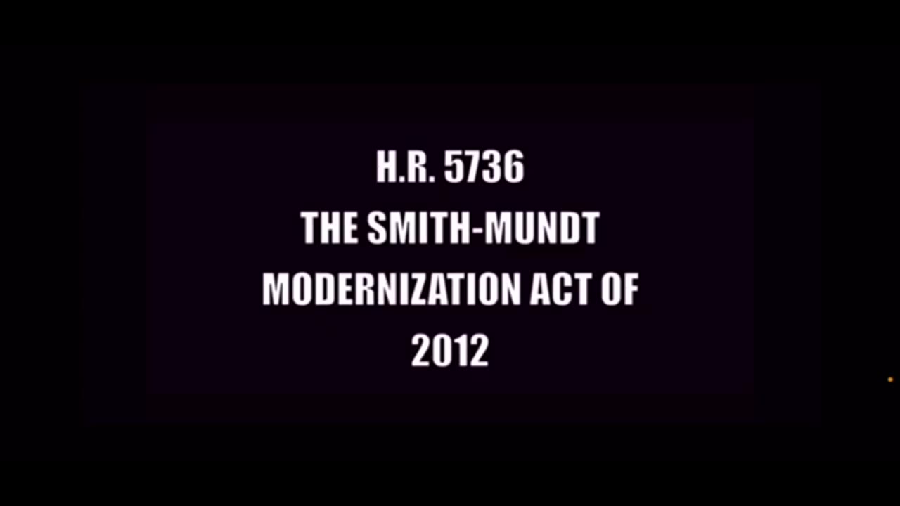 The Act in 2012 That Made It Legal For The Media To Lie To Us