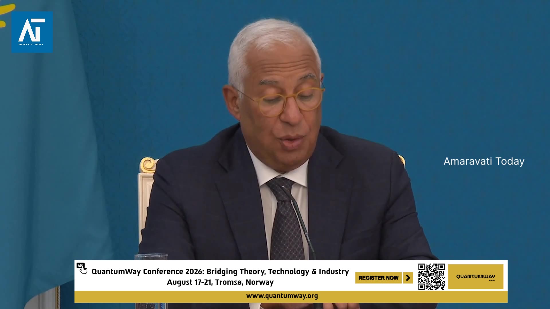 EU–Kazakhstan Talks: António Costa & President Tokayev Joint Statement | Amaravati Today