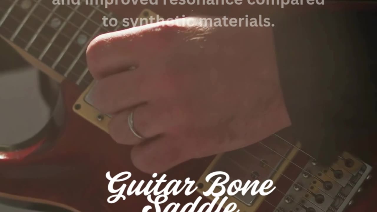 Guitar Bone Saddle Enhancing tone, sustain & precision