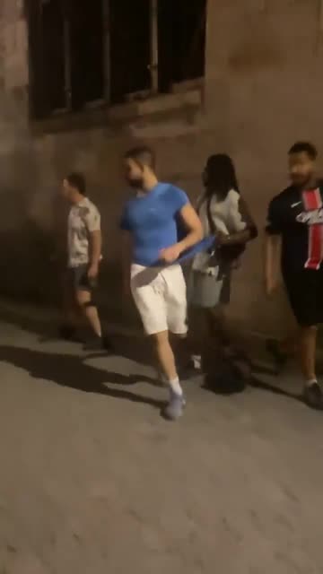 Arab kicks woman in head