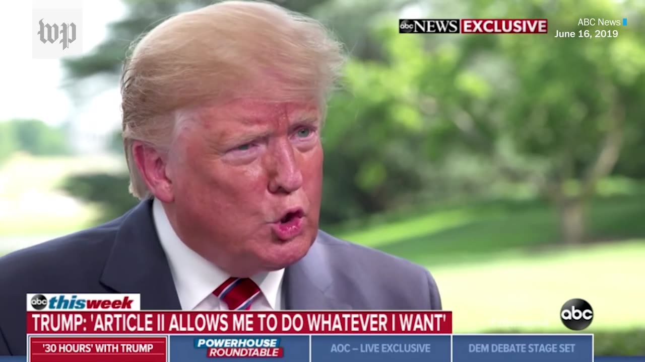 All the times Trump said the Constitution let's him do whatever he wants