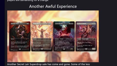 Another Secret lair Disaster by WOTC they need to make changes
