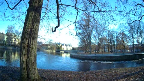 Testar Sportkameran. Slottsparken i Örebro 18 Nov. 2025