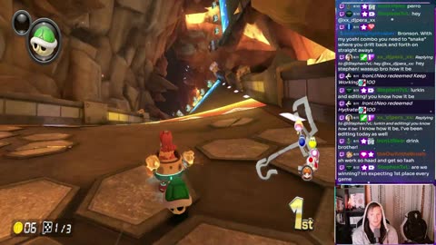 Teachin 'em some mario kart