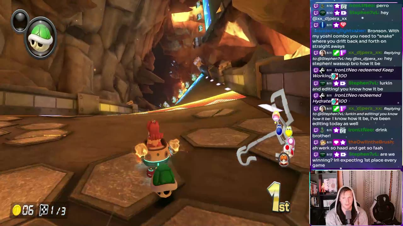 Teachin 'em some mario kart