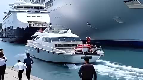 Viral: Cruise ship loses control and collides