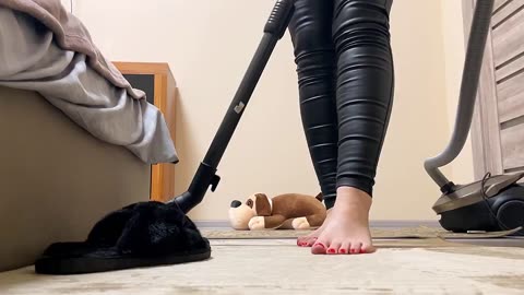 Soft Vacuuming ASMR ｜ Calm and Quiet Cleaning Session.