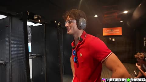 Clavicular shoots a gun