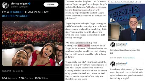 Chrissy Tiegan, Cannibalism/Satanism and Bed Bath and Beyond