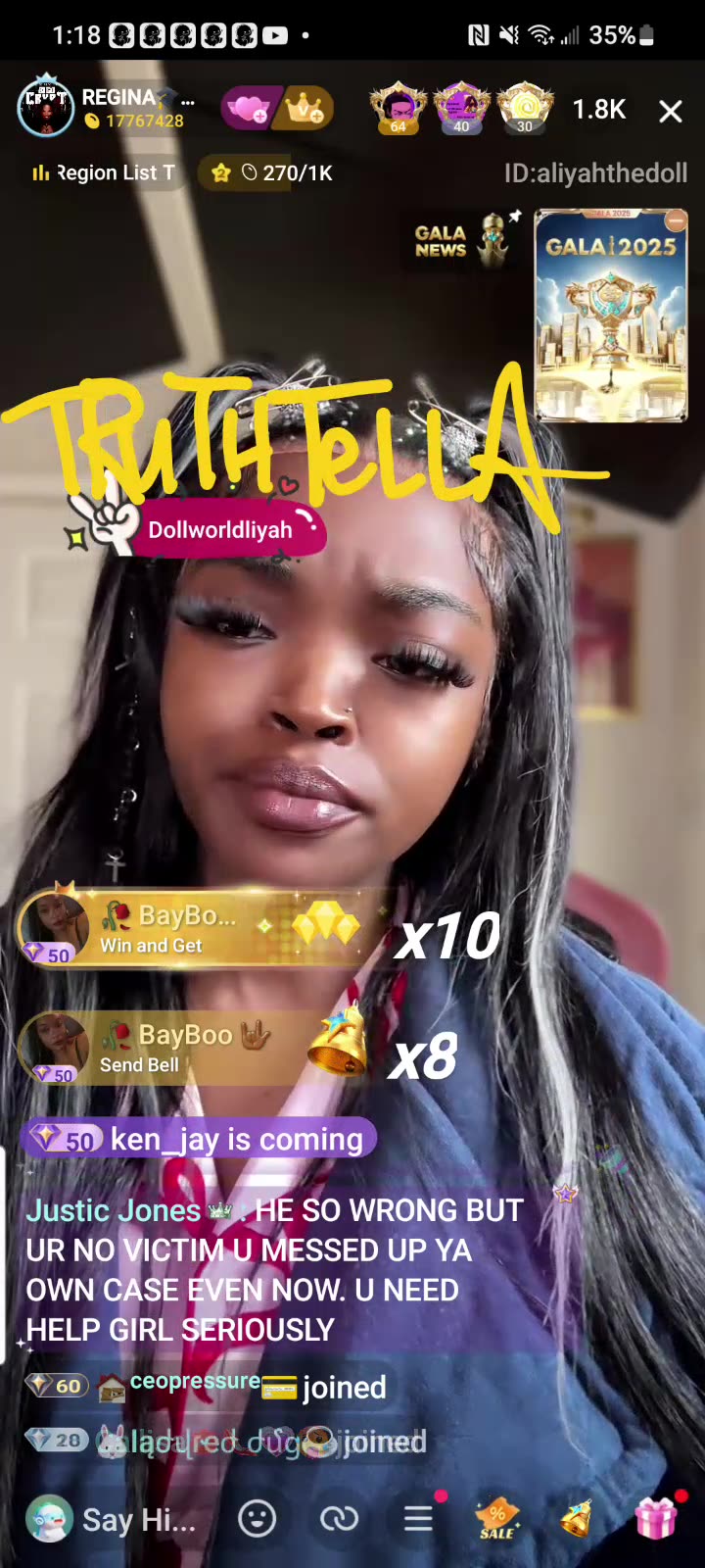 LIYAH THE DOLL GOING IN ON DAREALSUPABIHH PT. 2