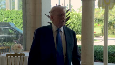 President Trump Gaggles with Press at Mar-a-Lago, Feb. 1, 2026