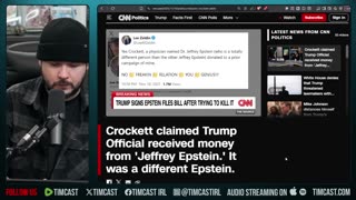 Jasmine Crocket HUMILIATED By CNN To HER FACE Over Epstein LIE | Tim Pool