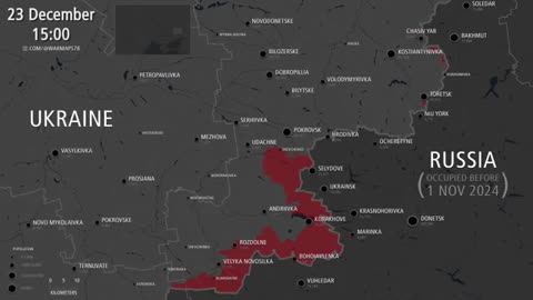 Russian Invasion of Ukraine: Pokrovsk Offensive - Every Day [Nov 1 to Dec 23]