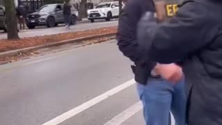 DHS agents detain an illegal alien in Chicago