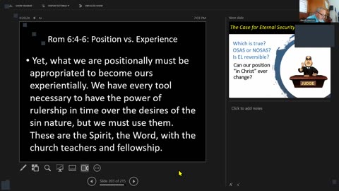 Wednesday October 8, 2025 Foundations 2: Apologetics:the Arguments for Assurance continued