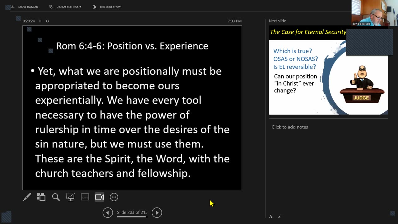 Wednesday October 8, 2025 Foundations 2: Apologetics:the Arguments for Assurance continued
