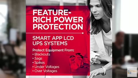 CyberPower OR500LCDRM1U Smart App LCD UPS Battery Backup and Surge Protector, 50