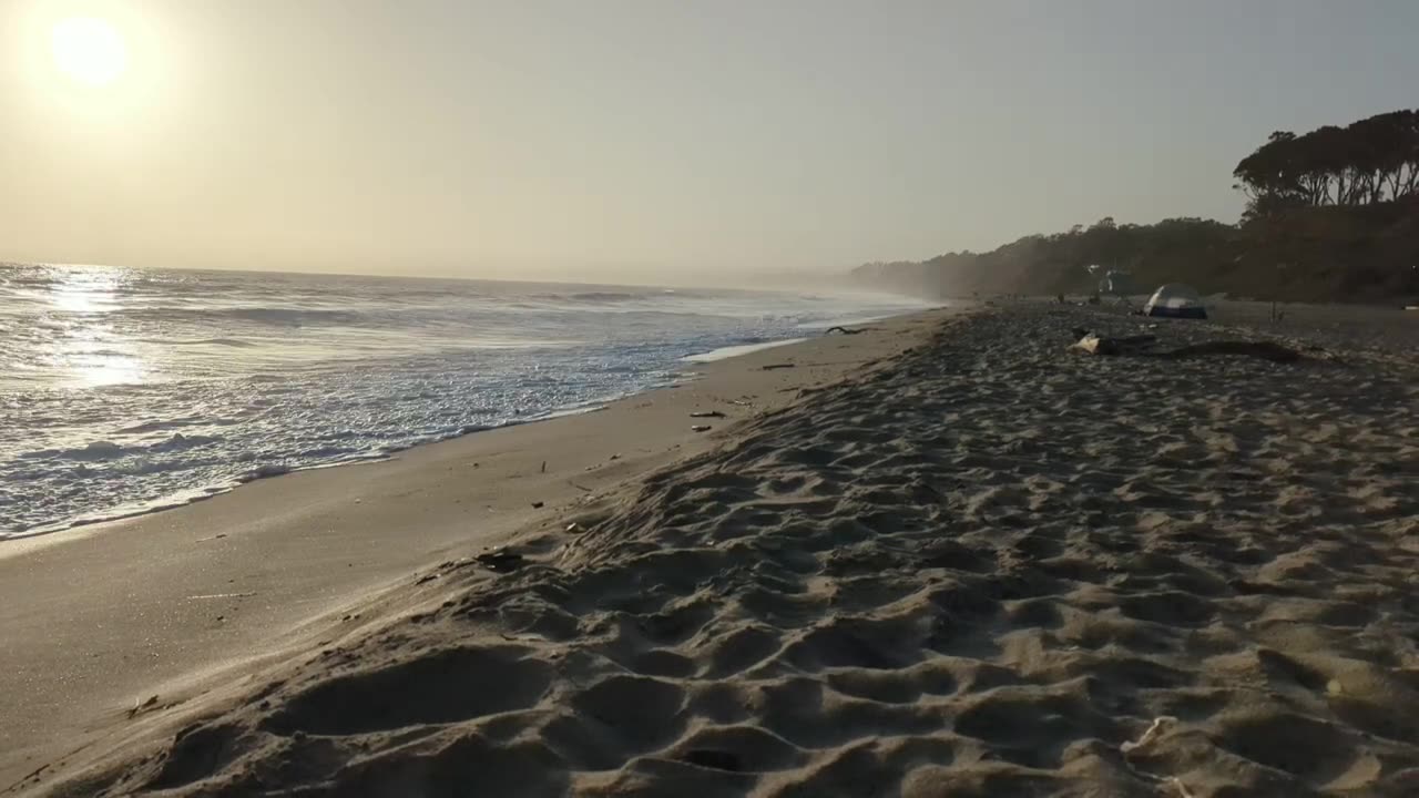 ASMR Bright Beach Sunset