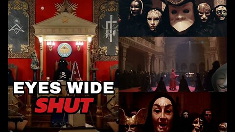 ⬛️ 𝗘𝗬𝗘𝗦 𝗪𝗜𝗗𝗘 𝗦𝗛𝗨𝗧 🔺️ Satanic Hollywood ▪️ What was Stanley Kubrick trying to tell us in this movie from 1999⁉️