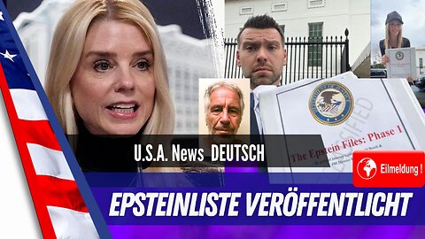 Eilmeldung: Epstein-Liste Phase 1 veröffentlicht..