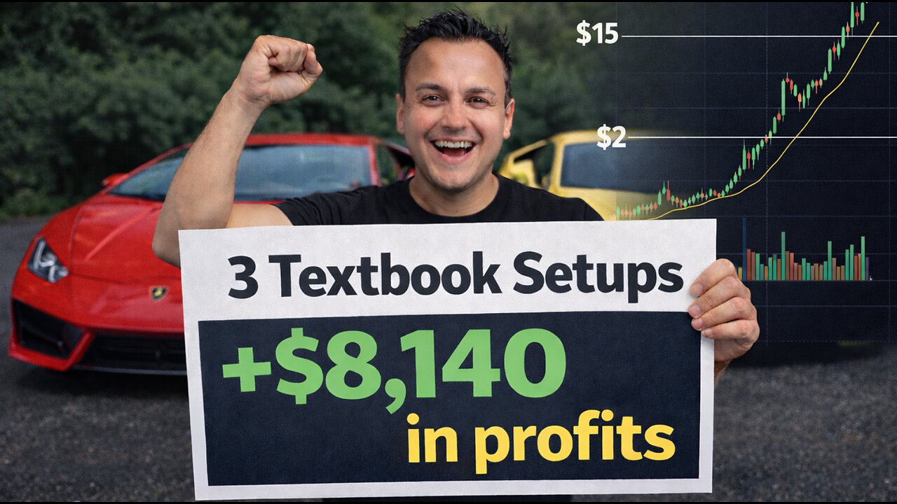 3 Clean Day Trading Setups Explained (Live Market)