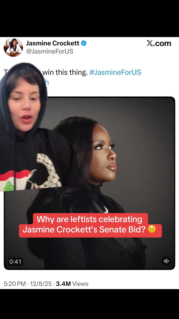 Why are leftists Cheering Jasmine Crockett’s Senate Bid?