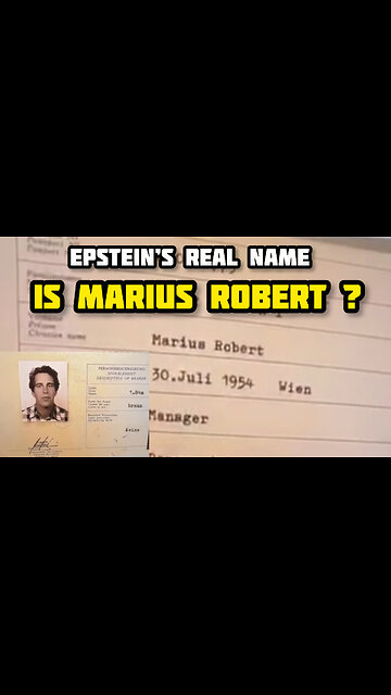 Marius Robert Is Epstein’s Original Name ?
