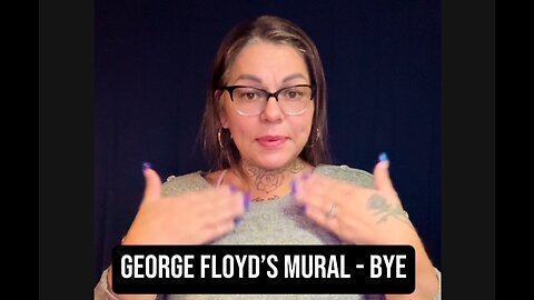 🚨 George Floyd’s Mural - BYE 😅 #ASL #deaf #signlanguage